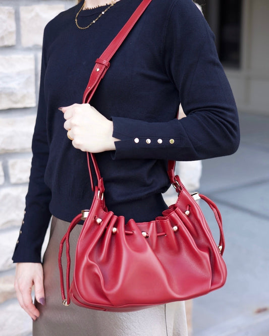Cinch Bag - Burgundy