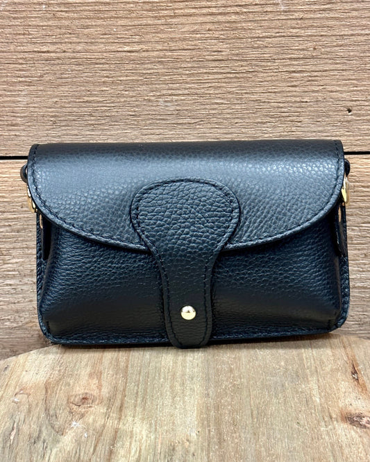 German Fuentes Lovable Leather Mini Purse - Black