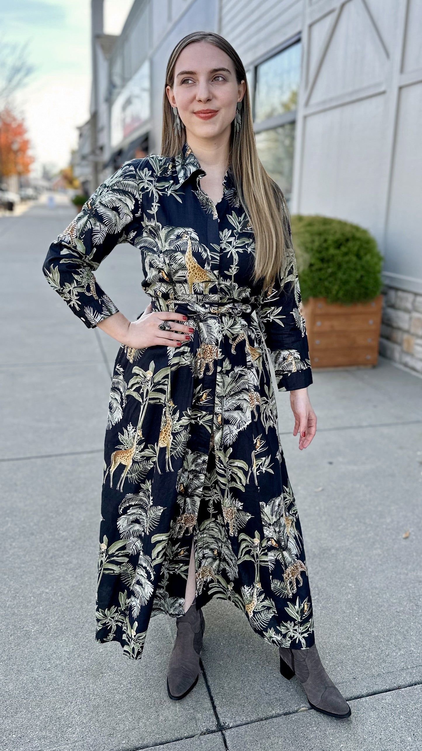 Guadalupe Luciana Dress - Black