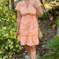 Uncle Frank Wind Dance Dress - Tangerine