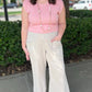 Michael Stars Joni Crew Neck Top - Grapefruit