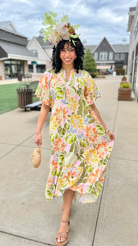 Ivy Jane Go With The Flow Dress - Olive