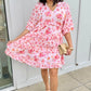 Angie Ruffle Dress - Pink