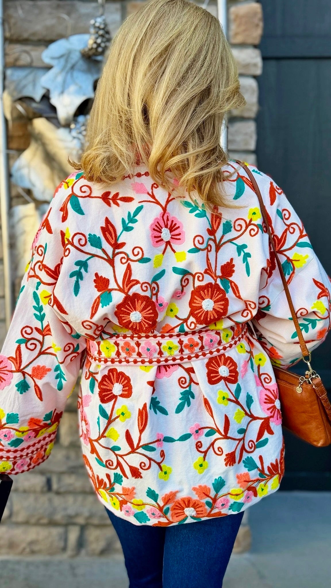 Nicole Kimono Cardigan - Pink Multi