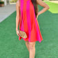 Sunset Tie Neck Dress