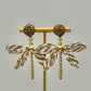 Dragonfly Raffia Earrings - Natural