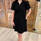Quincy Quilted Black Dress