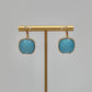 Faceted Stone Earrings - Turquoise