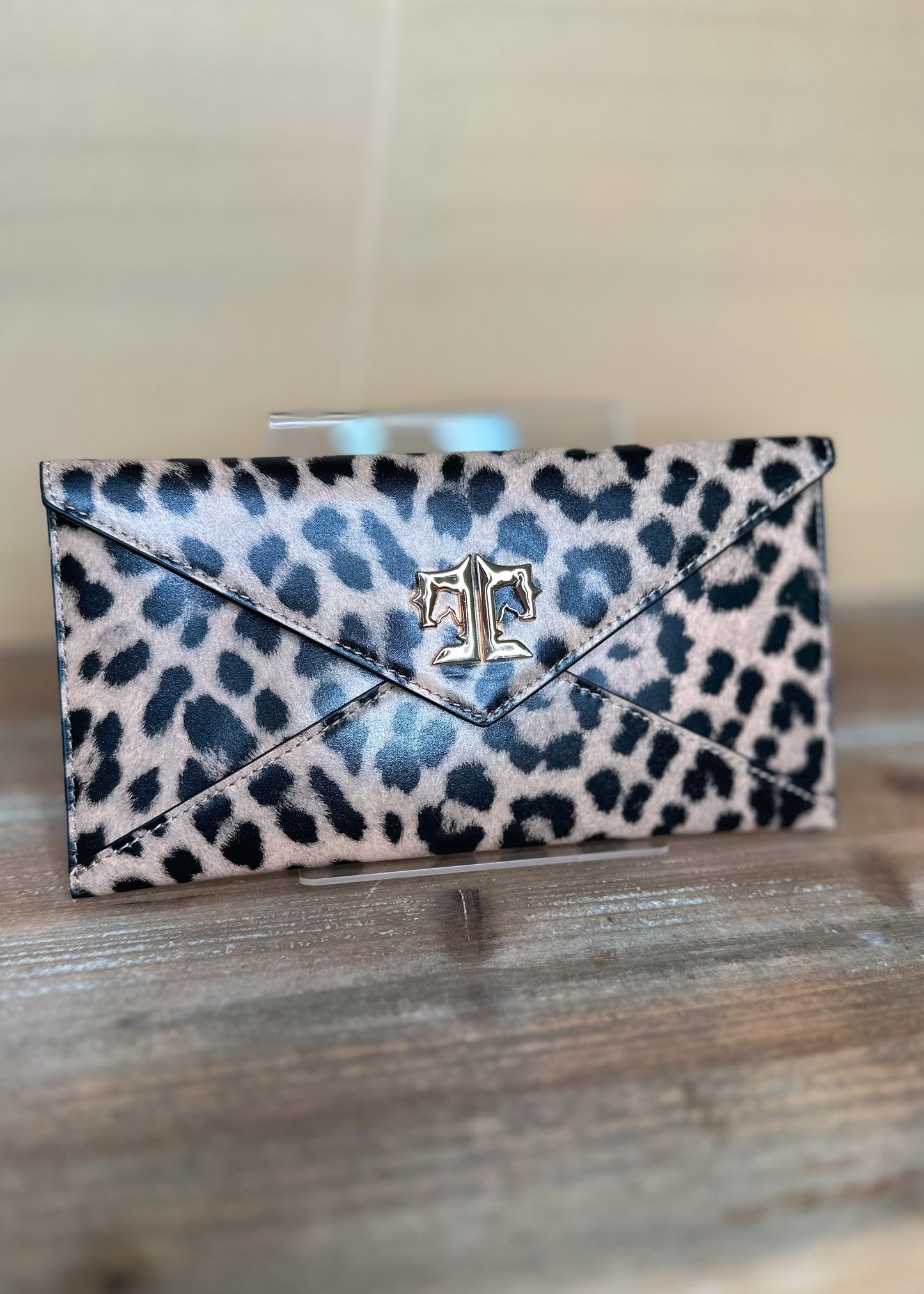 Tucker Tweed Cor De Star Clutch - Leopard