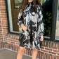 Melanie Black & Silver Shimmer Dress