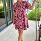 Uncle Frank Rose Pin Tuck Dress