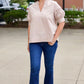 Carolina Khaki Puff Sleeve Top