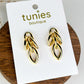 Marquis Link Earrings - Gold