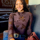 Astrid Velvet Top - Merlot