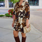 Dreamy Delilah Cotton Dress - Camel