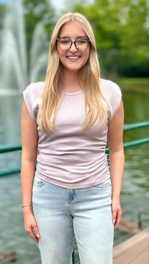 Michael Stars Joni Crew Neck Top - Cement