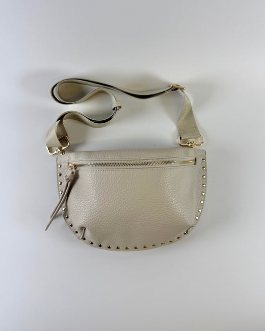 Fanny Pack with Studs - Ivory