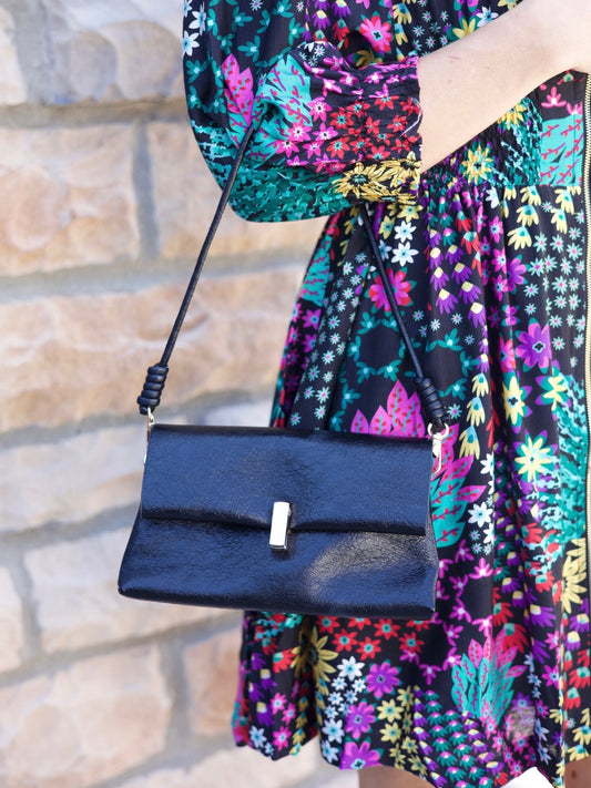 Black with Gold Accents Crossbody