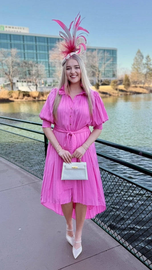 Emily McCarthy Rowan Dress - Fuchsia