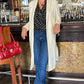 Mallory Faux Suede Duster - Ivory