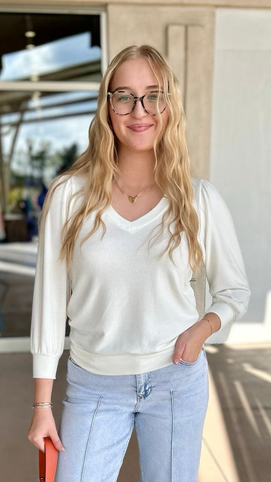 Gabriella Sweater - Chalk