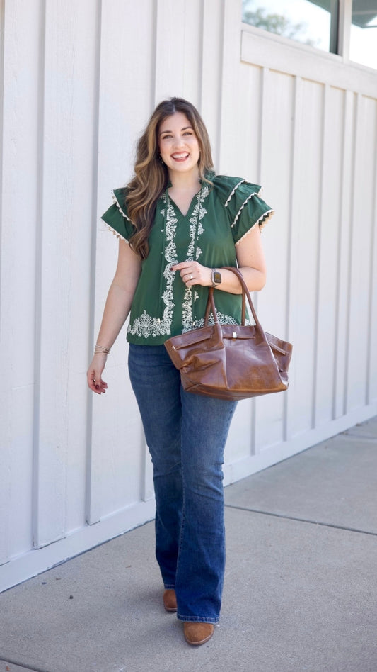 Lainey Top - Green