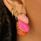 Pink Multi Hoop Earrings