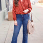 Penny Polka Dot Blouse - Cognac