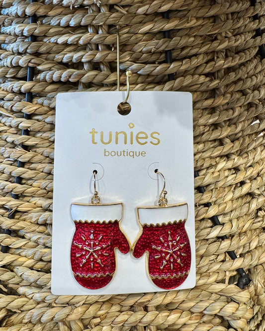 Christmas Mittens Earrings