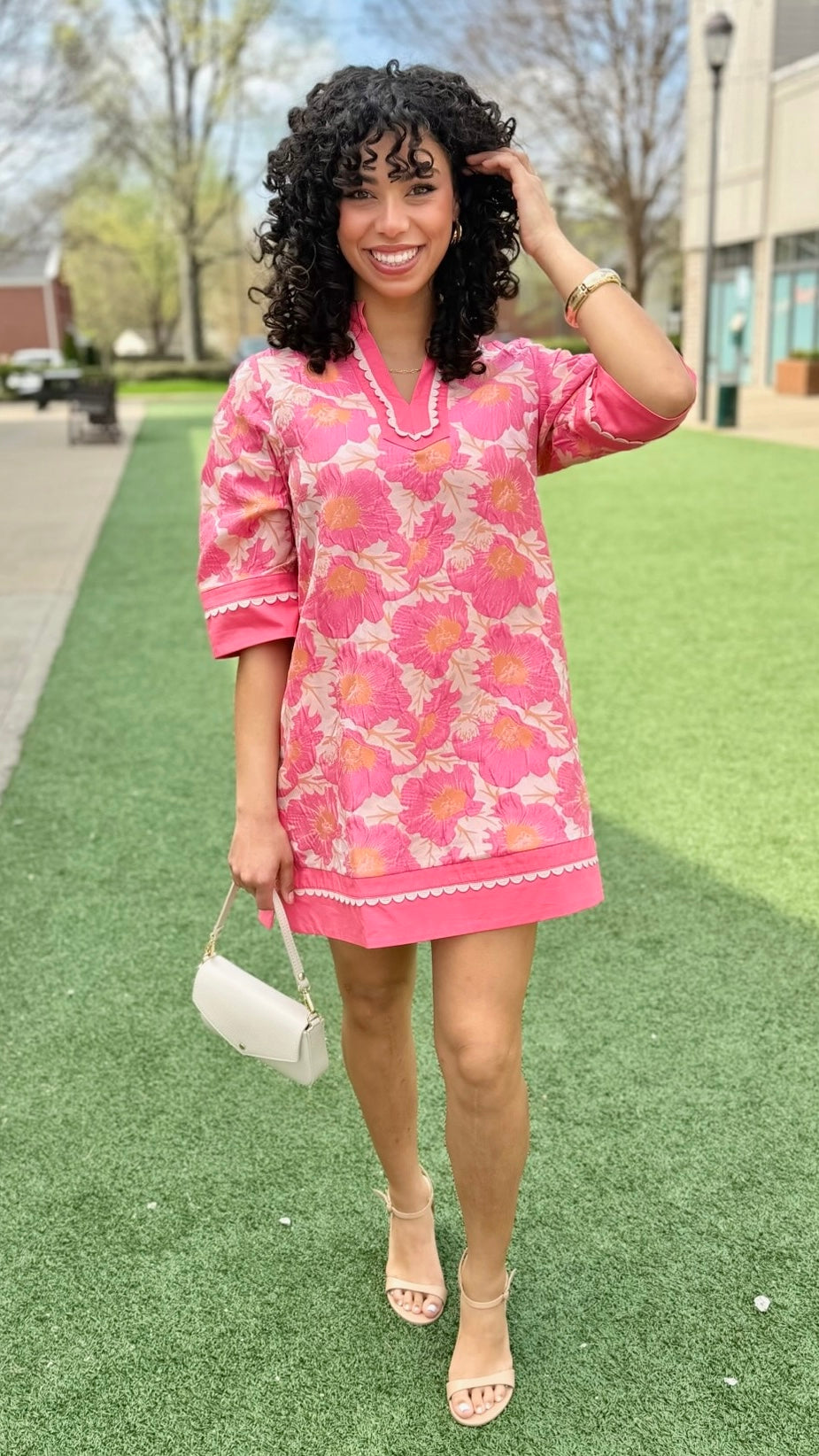 Heather Dress - Flamingo