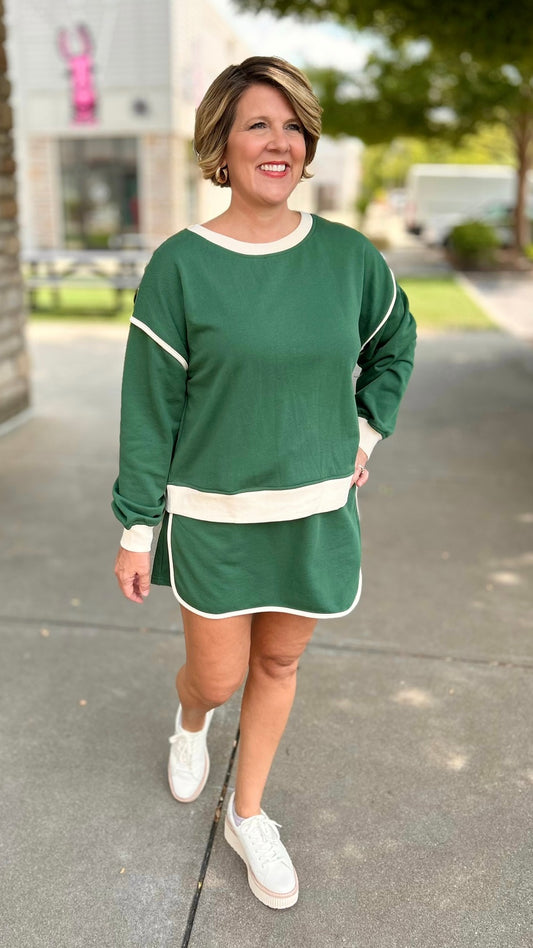 Sporty Chic Skort - Hunter Green