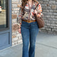 Roxanne Abstract Animal Print Top