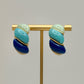 Blue Muti Hoop Earrings