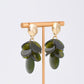 Olive Layered Disc Earrings
