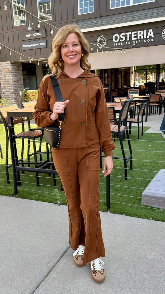 XCVI Lucius Flare Pant - Brown