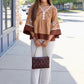 Stella Embroidered Blouse - Chestnut