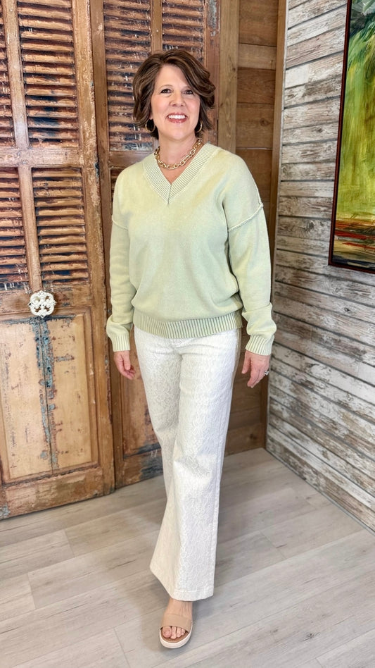 Dear John Vienna Sweater - Iceberg Green