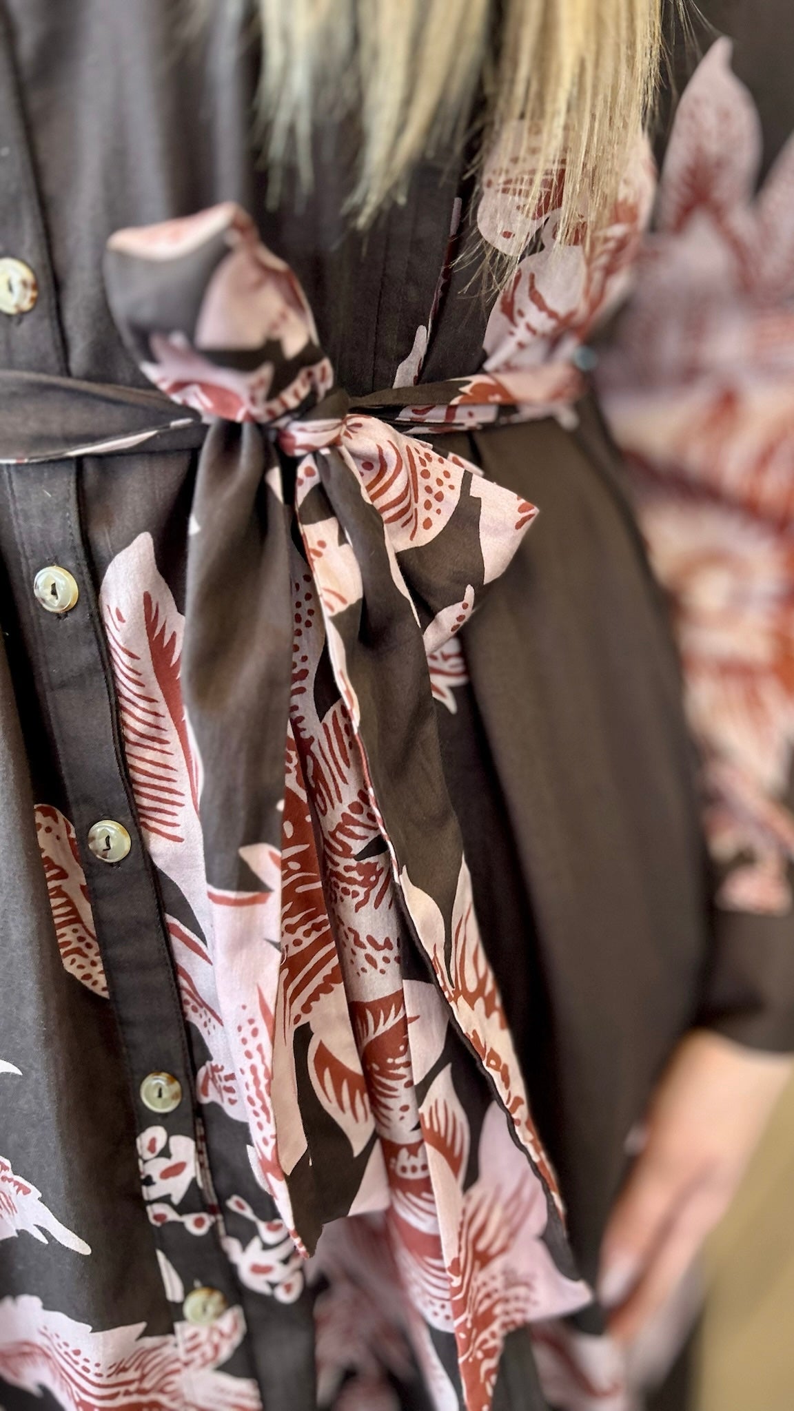 Ivy Jane Fall Tropics Dress - Brown