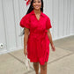 Sofia Nelda Dress - Red