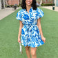 Sofia Nelda Dress - Banana Blue