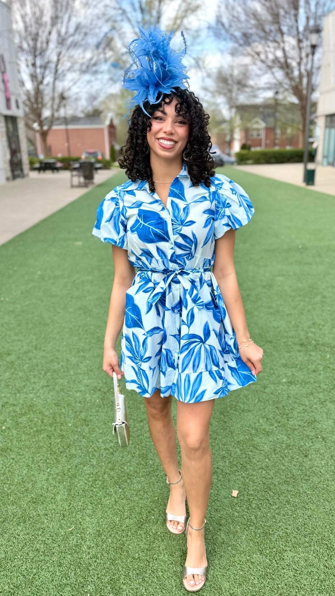 Sofia Nelda Dress - Banana Blue