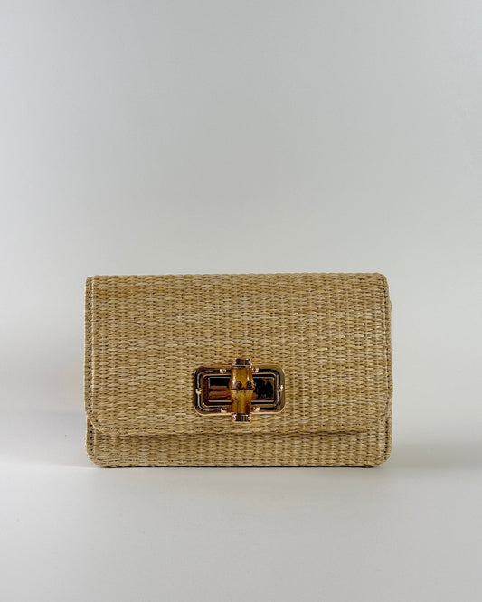 Lilly Straw Clutch