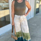 XCVI Terraced Wide Leg Pant - Khaki Blend