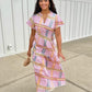 Uncle Frank Patched Perfect Dress - Pink