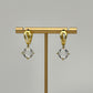 Susan Diamond Drop Earrings - Gold