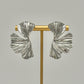 Silver Fan Earrings
