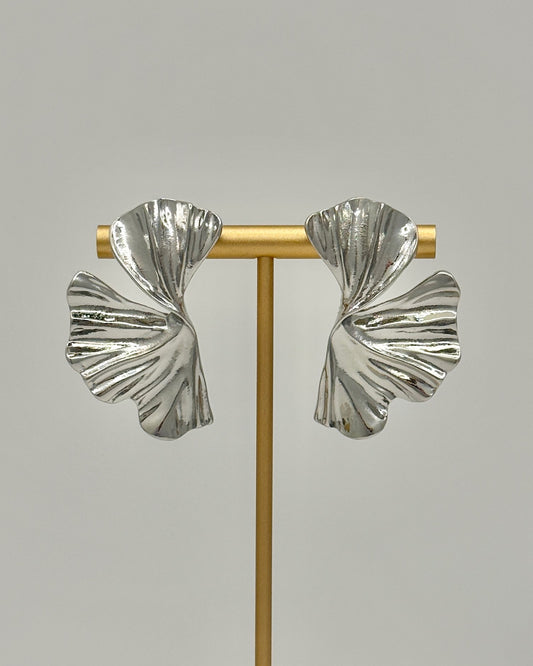 Silver Fan Earrings