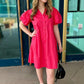 Sofia Nelda Dress - Coral