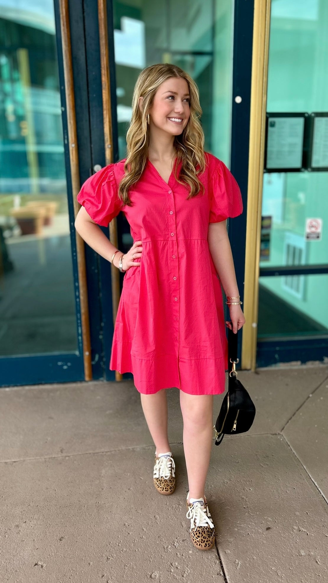 Sofia Nelda Dress - Coral