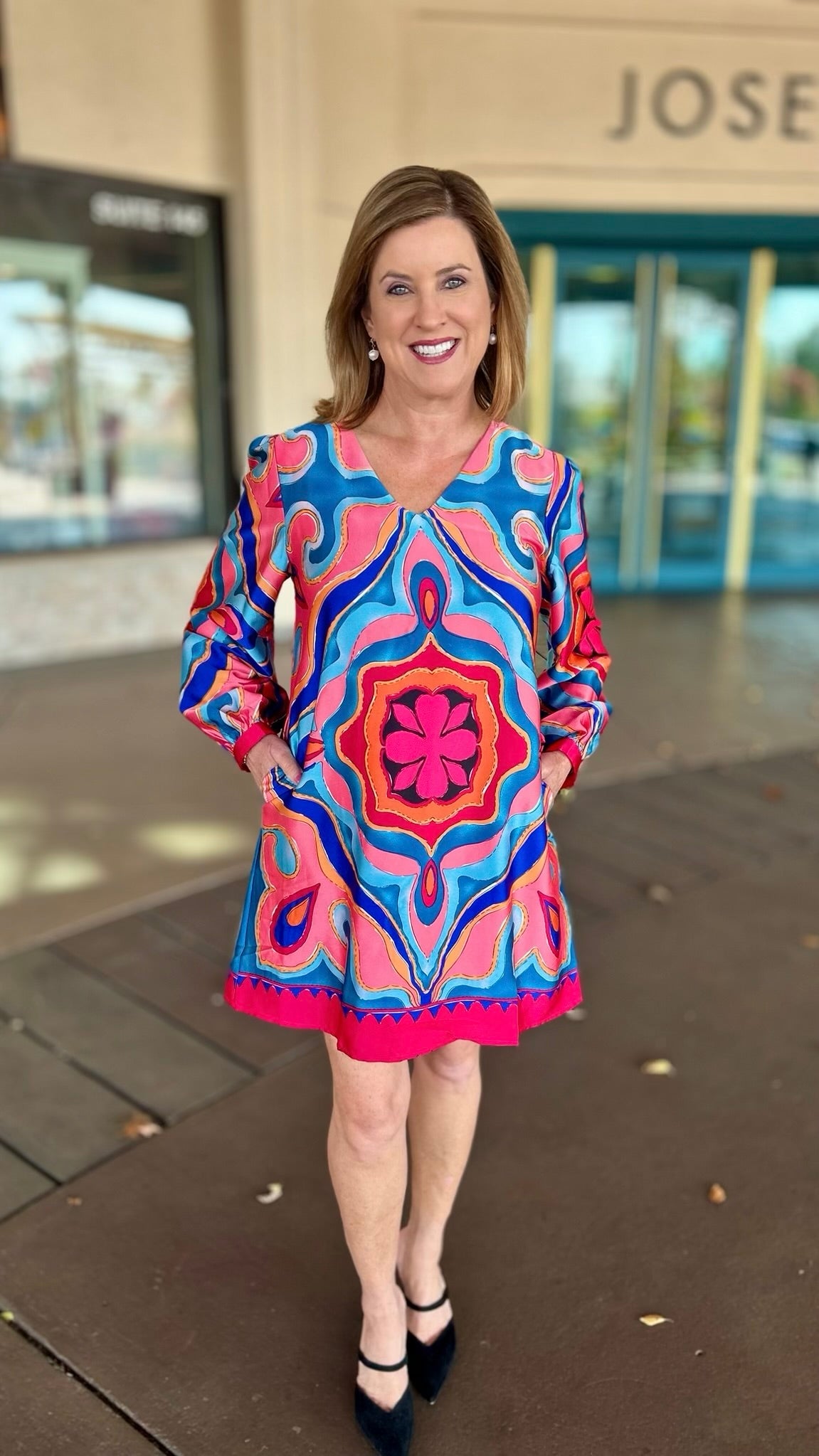 Pink Mix Groovy Dress